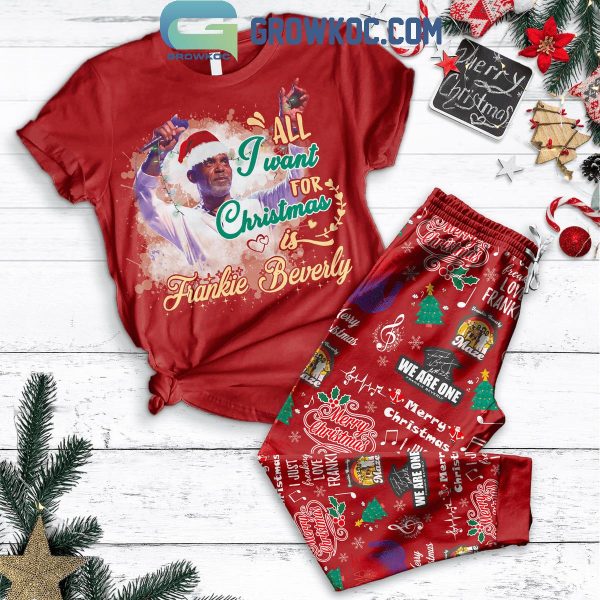 Frankie Beverly All I Want For Christmas Is Him We Are One Fleece Pajamas Set