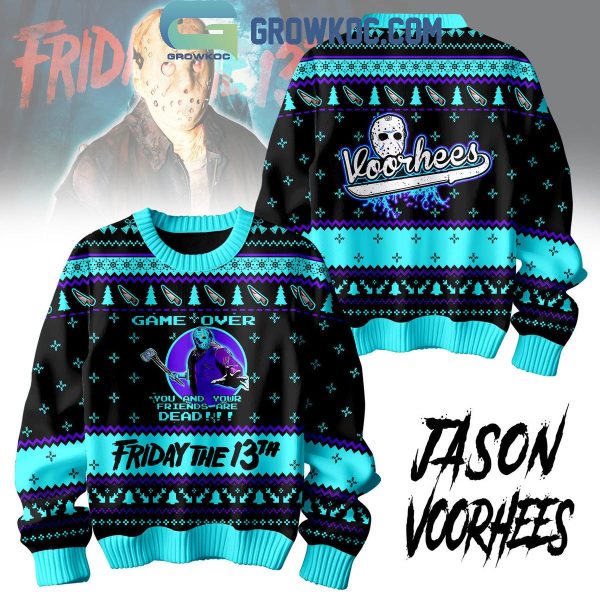 Friday The 13th Jason Voorhees Horror Movie 2024 Best Fan Christmas Ugly Sweater