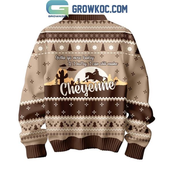 George Strait Gotta Go Now Baby If I Hurry I Can Make Cheyenne Ugly Sweater