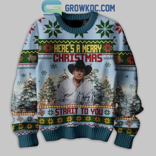 George Strait Here’s A Merry Christmas Happy New Year Ugly Sweater