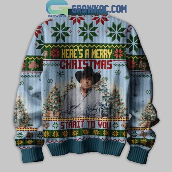 George Strait Here’s A Merry Christmas Happy New Year Ugly Sweater