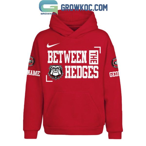 Georgia Bulldogs Between The Hedges Where Legends Are Made Personalized Hoodie T-Shirt