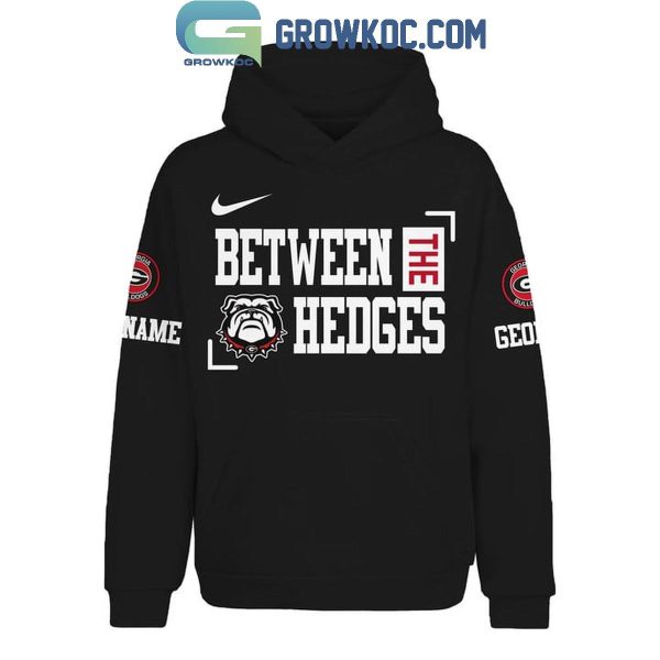 Georgia Bulldogs Between The Hedges Where Legends Are Made Personalized Hoodie T-Shirt