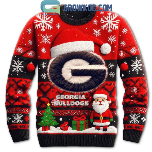 Georgia Bulldogs Christmas Time Celebration Ugly Sweater