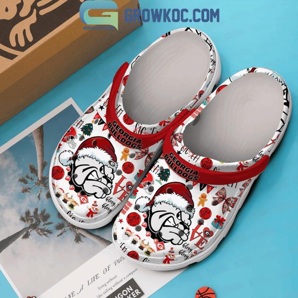 Georgia Bulldogs Glory Glory Glory 2024 Christmas Crocs Clogs