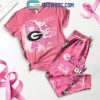 Georgia Bulldogs 2024 Just Waiting For Christmas Fleece Pajamas Set