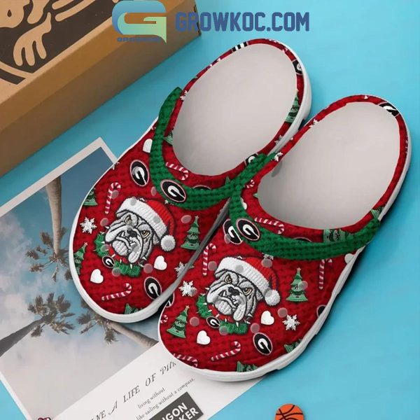 Georgia Bulldogs Ready For Gameday In Christmas Crocs Clogs