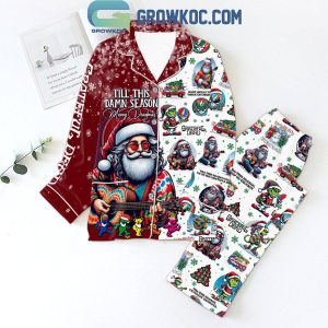 Grateful Dead Merry Christmas Tis This Damn Season 2024 Polyester Pajamas Set