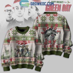 Green Day Happy Holidays 2024 Christmas Ugly Sweater