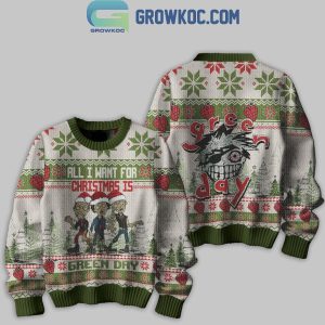 Green Day Happy Holidays 2024 Christmas Ugly Sweater