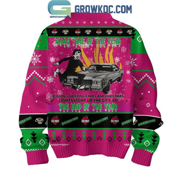 Green Day Happy Holidays From The Saviors Tour Christmas Ugly Sweater