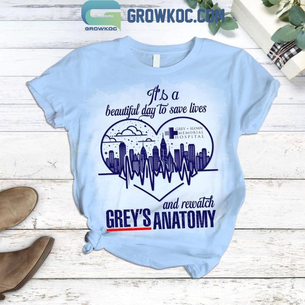 Grey’s Anatomy Beautiful Days To Save Lives Fleece Pajamas Set