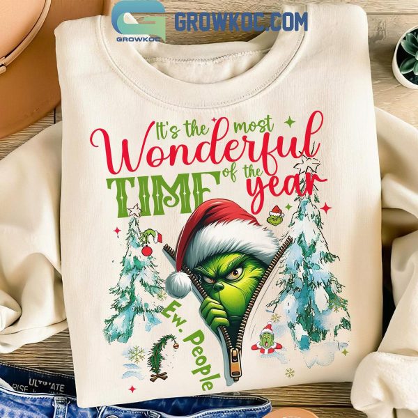 Grinch Christmas It’s The Most Wonderful Time Of The Year Sneaky T-Shirt