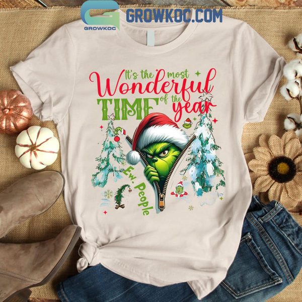 Grinch Christmas It’s The Most Wonderful Time Of The Year Sneaky T-Shirt