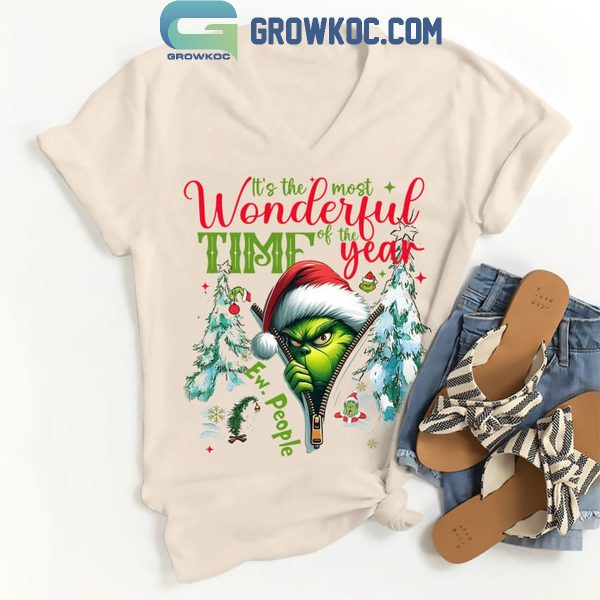 Grinch Christmas It’s The Most Wonderful Time Of The Year Sneaky T-Shirt