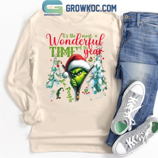 Grinch Christmas It’s The Most Wonderful Time Of The Year Sneaky T-Shirt