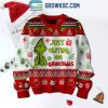 Grinch Whoville University Est. 1957 Christmas 2024 Ugly Sweater Red Design