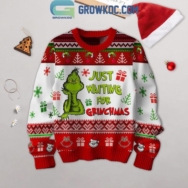 Grinch Est. 1957 Just Waiting For Christmas 2024 Ugly Sweater