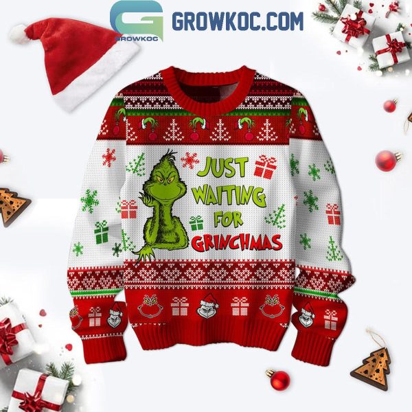 Grinch Est. 1957 Just Waiting For Christmas 2024 Ugly Sweater