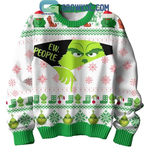 Grinch In Christmas Time Ew People Merry Grinchmas Ugly Sweater