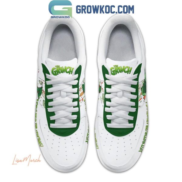 Grinch Just Waiting For Grinchmas 2024 Ew People Air Force 1 Shoes