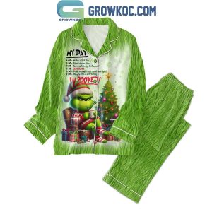 Grinch My Day Was Booked Christmas Polyester Pajamas Set