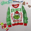 Grinch Whoville University Est. 1957 Christmas 2024 Ugly Sweater Red Design