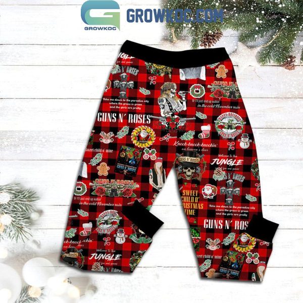 Guns N’ Roses Sweet Child O’ Christmas Time Fleece Pajamas Set