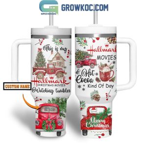 Hallmark Movies Hot Cocoa Kind Of Day Christmas Personalized 40oz Tumbler