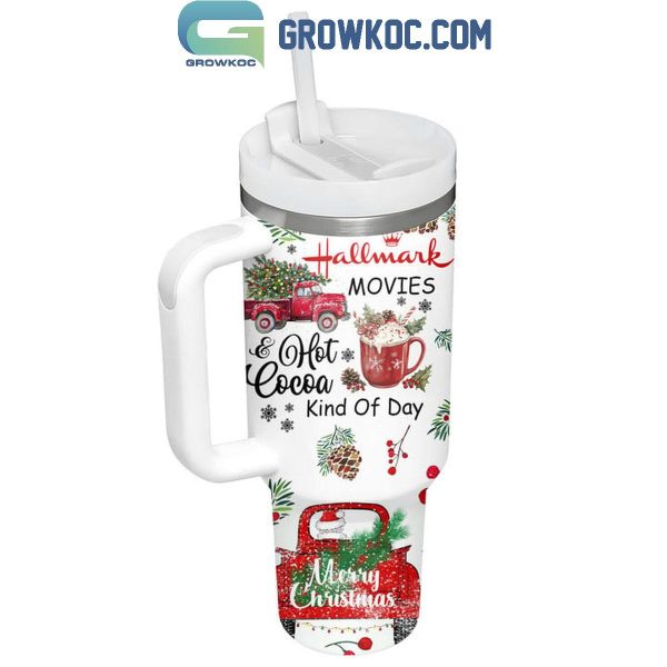 Hallmark Movies Hot Cocoa Kind Of Day Christmas Personalized 40oz Tumbler