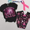 Halloween Horror Halloween In October We Wear Pink Fight Cancer Fleece Pajamas Set