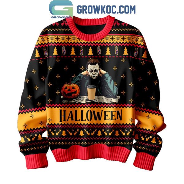 Halloween Michael Myers Horror Movie 2024 Best Fan Christmas Ugly Sweater