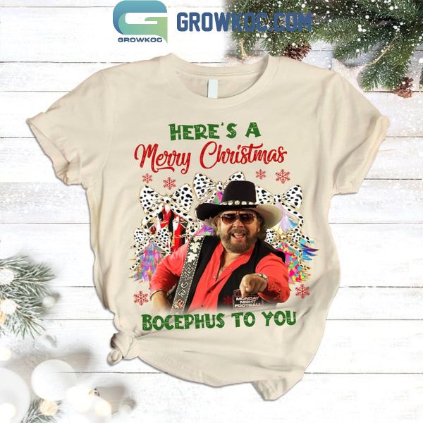 Hank Williams Jr. Here’s A Merry Christmas Bocephus To You Fleece Pajamas Set