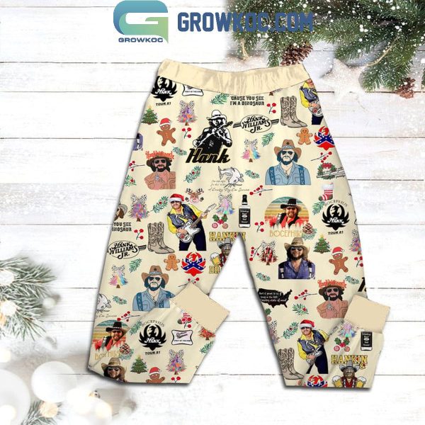 Hank Williams Jr. Here’s A Merry Christmas Bocephus To You Fleece Pajamas Set