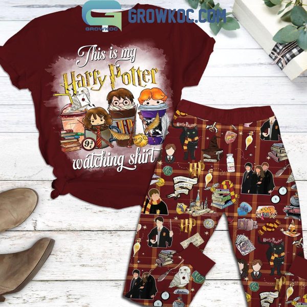 Harry Potter This Is My Harry Potter Christmas Watching Fleece Pajama Set