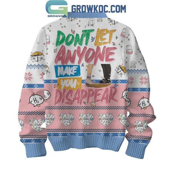 Heartstopper Don’t Let Anyone Make You Disappear My Fav Person Christmas Ugly Sweater