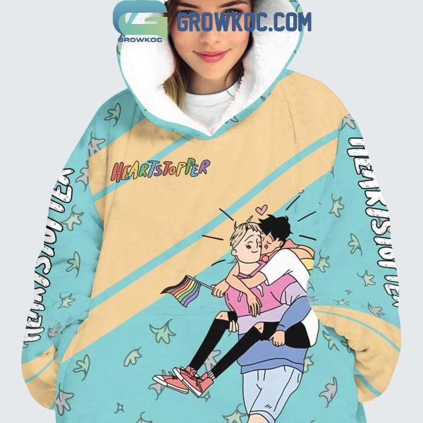 Heartstopper I’m Having A Proper Full-On Gay Crisis Oodie Hoodie Blanket