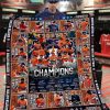 Milwaukee Brewers 2024 Champions Best Line Up Fleece Blanket Quilt