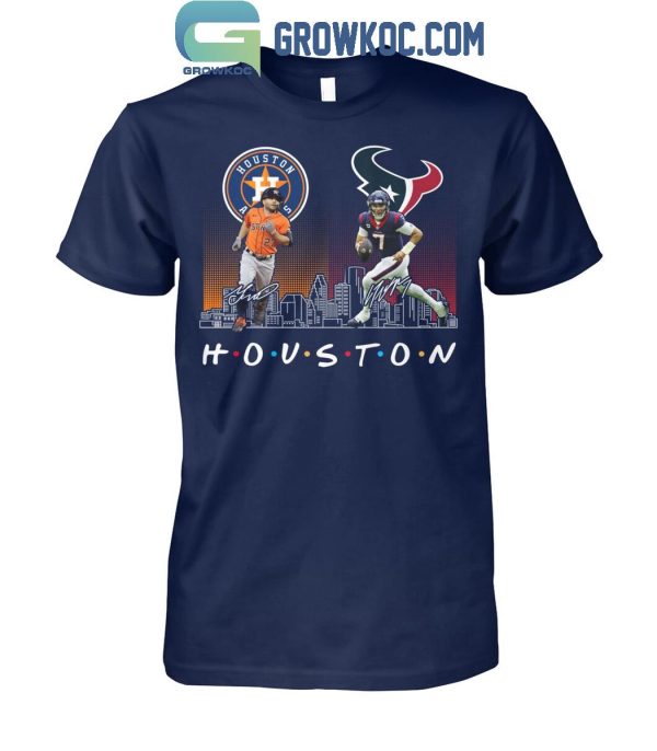 Houston Astros Baseball Houston Texans Football The Friends The Proud T-Shirt