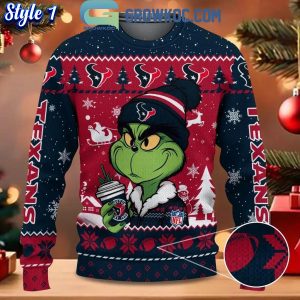 Houston Texans Grinch Stolen Christmas 2024 Grinchmas Ugly Sweater