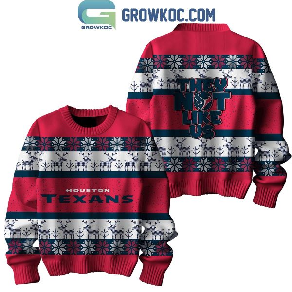 Houston Texans They Not Like Us Christmas Ugly Sweater