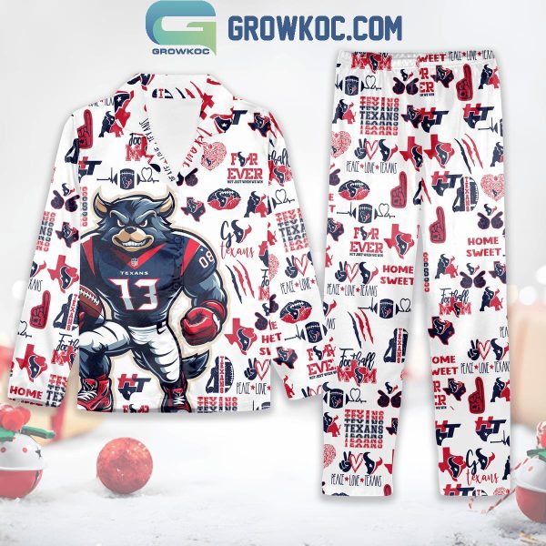 Houston Texans Toro Victory Love Polyester Pajamas Set