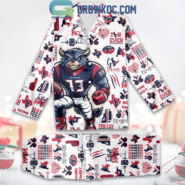 Houston Texans Toro Victory Love Polyester Pajamas Set