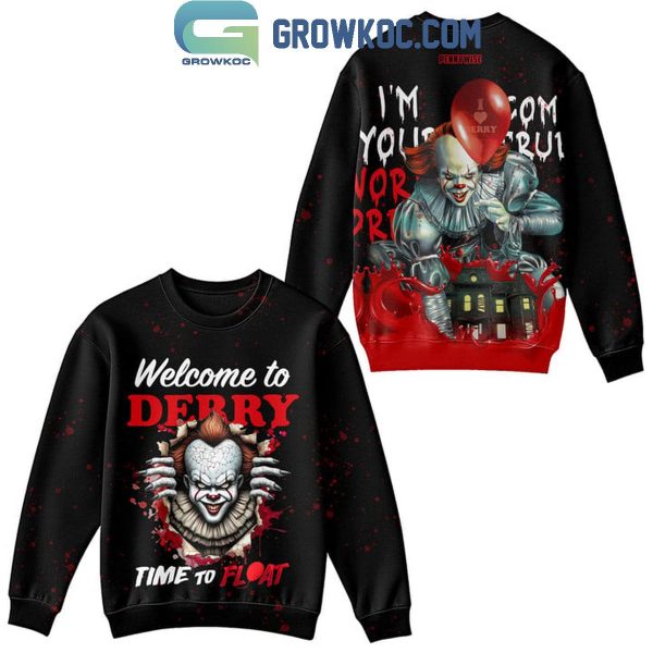 IT Halloween Welcome To Derry Time To Float Hoodie T-Shirt