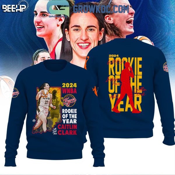 Indiana Fever Caitlin Clark 2024 WNBA Rookie Of The Year Hoodie T-Shirt