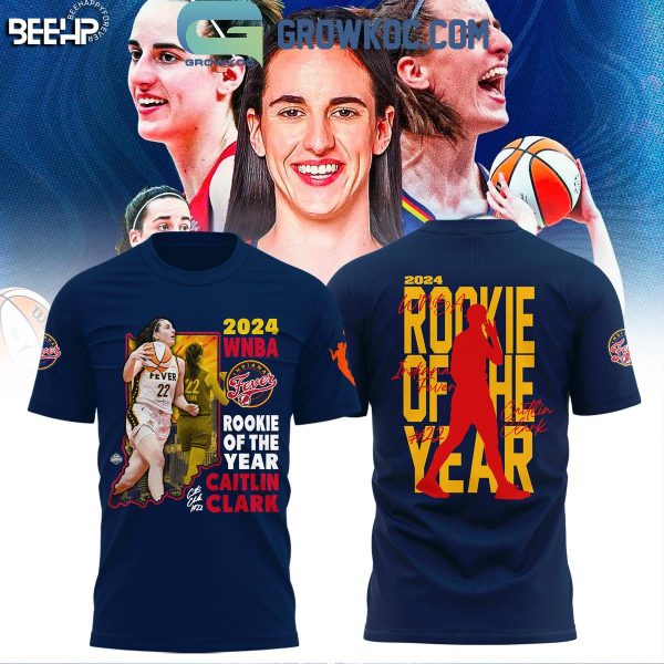 Indiana Fever Caitlin Clark 2024 WNBA Rookie Of The Year Hoodie T-Shirt