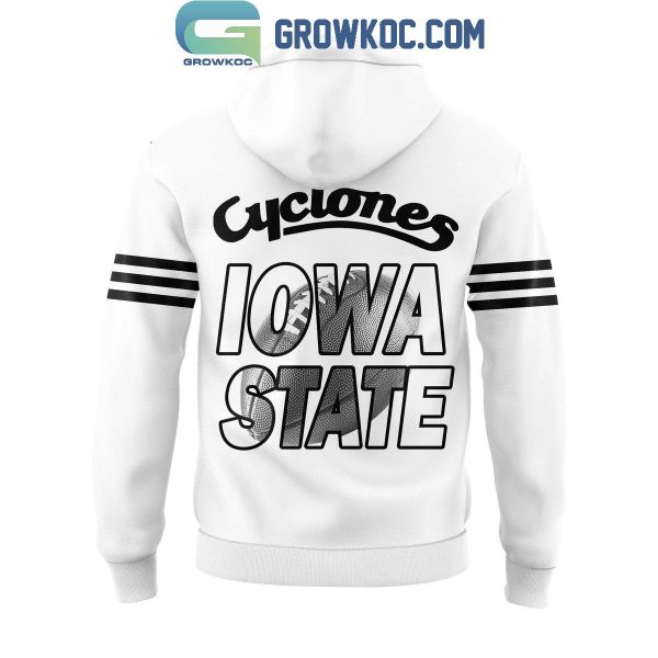 Iowa State Football New Season 2024 Black And White Hoodie T-Shirt