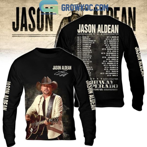 Jason Aldean Highway Desperado Tour 2024 Hoodie T-Shirt