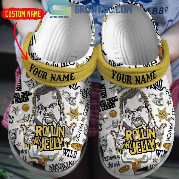 Jelly Roll Rolling With jelly Wild Personalized Crocs Clogs