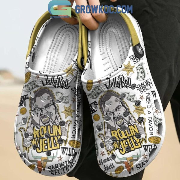 Jelly Roll Rolling With jelly Wild Personalized Crocs Clogs